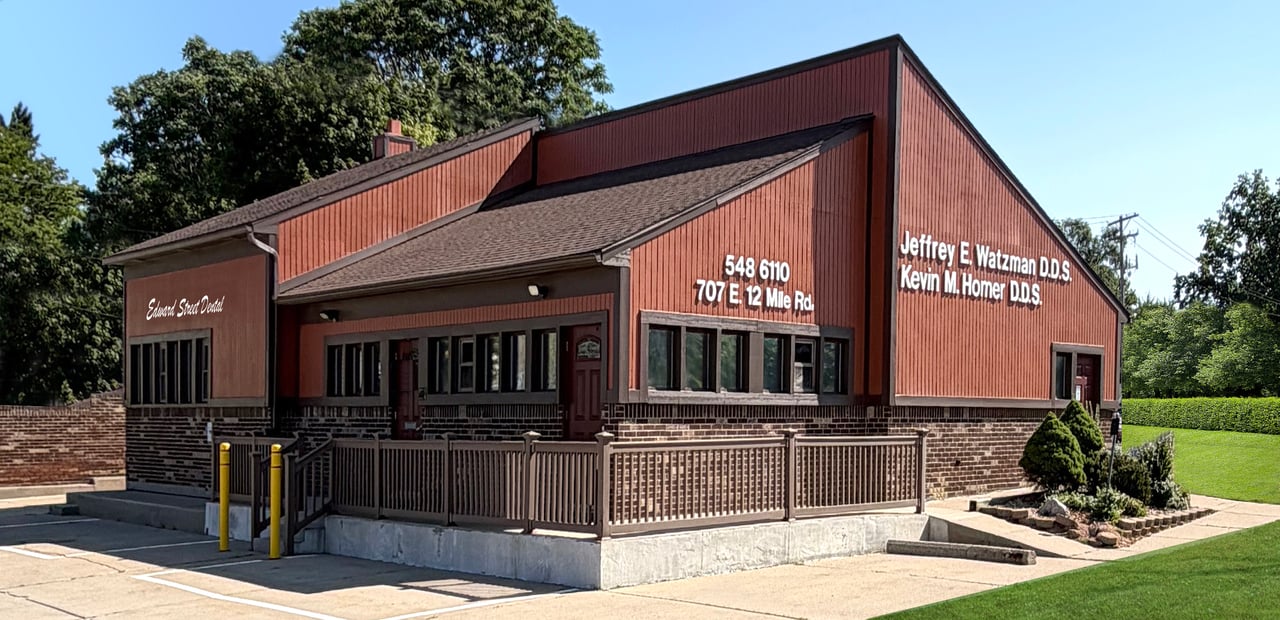 The Edward Street Dental, P.C. office at 707 E. 12 Mile Rd, Madison Heights, MI 48071